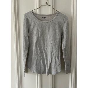 Old Navy light gray thermal long sleeve top Xs